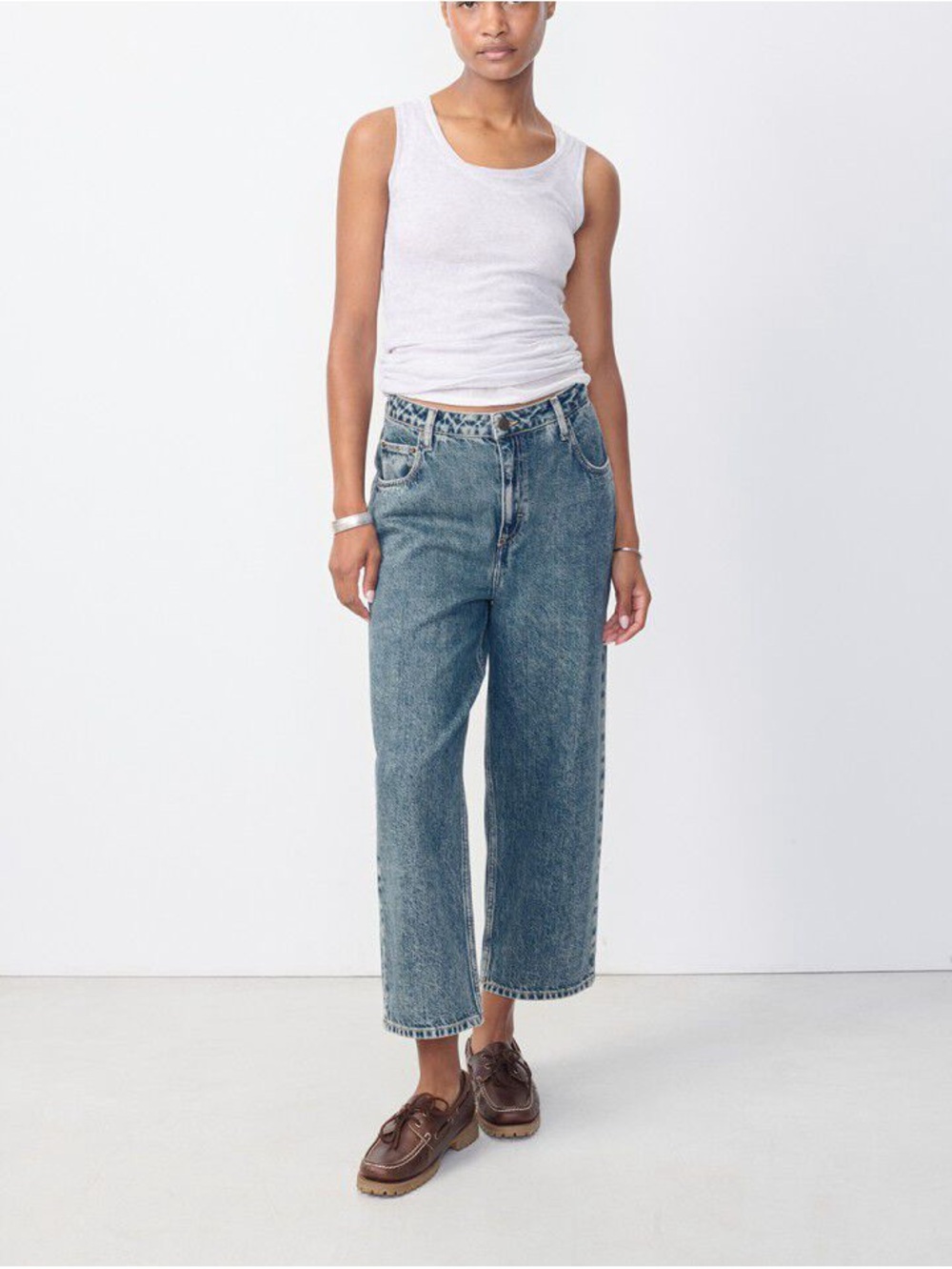 American Vintage Driot Boyfriend Medium Wash Jeans